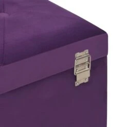 Banc Avec Compartiment De Rangement Violet 80 Cm Velours -Chaise Soldes Magasin banc avec compartiment de rangement violet 80 cm velours 8720286351789 883539