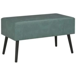 Banc Avec Tiroirs 80 Cm Vert De Mer Similicuir -Chaise Soldes Magasin banc avec tiroirs 80 cm vert de mer similicuir 3666722450942 777017
