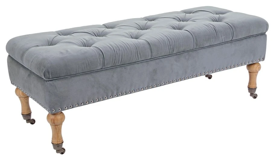 Banc Coffre En Bois De Pin Gris Avec Roues Arlo L 110 Cm 1 Banc Coffre En Bois De Pin Gris Avec Roues Arlo L 110 Cm