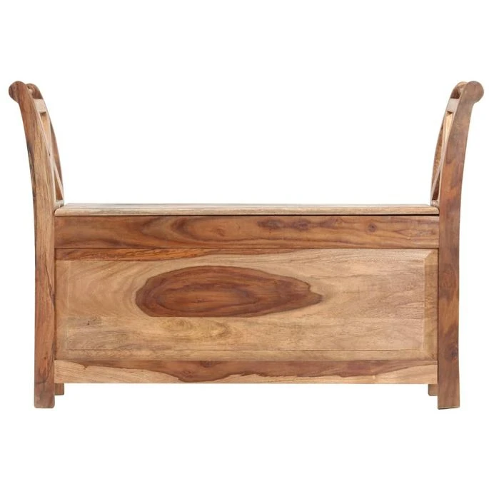 Banc D'entrée 103x33x72 Cm Bois Solide 2 Banc D'entrée 103x33x72 Cm Bois Solide – Image 2