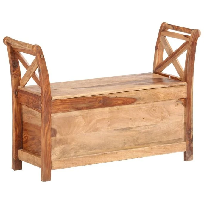 Banc D'entrée 103x33x72 Cm Bois Solide 10 Banc D'entrée 103x33x72 Cm Bois Solide – Image 10