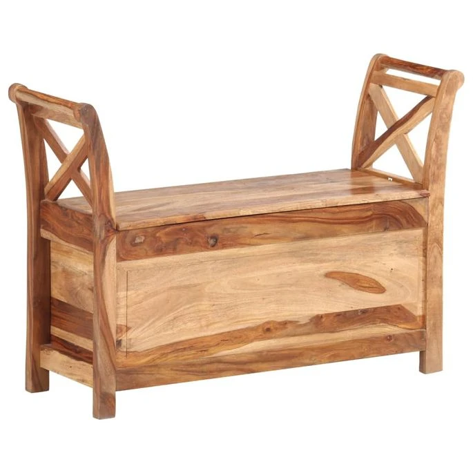 Banc D'entrée 103x33x72 Cm Bois Solide 11 Banc D'entrée 103x33x72 Cm Bois Solide – Image 11