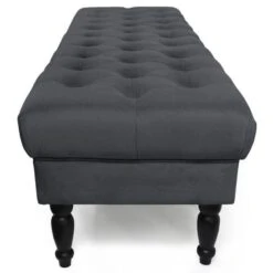 Banquette Capitonnée Velours Noir Bluddy -Chaise Soldes Magasin banquette capitonnee velours noir 3327480051184 396489