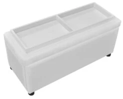 Banquette Coffre Capitonnée Similicuir Blanc Mouby 87 Cm -Chaise Soldes Magasin banquette coffre capitonnee similicuir blanc mouby 87 cm 3666722582179 254699