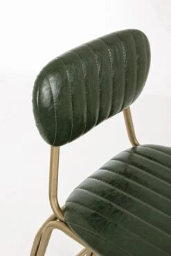 Chaise De Bar Acier Vert Et Doré Addy Hauteur D'assise 73 Cm -Chaise Soldes Magasin chaise de bar acier vert et dore addy hauteur d assise 73 cm 3666722013512 1346623