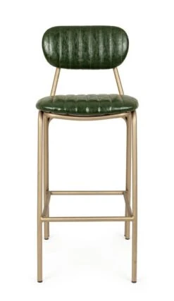 Chaise De Bar Acier Vert Et Doré Addy Hauteur D'assise 73 Cm -Chaise Soldes Magasin chaise de bar acier vert et dore addy hauteur d assise 73 cm 3666722013512 1346625