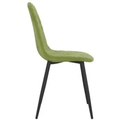 Chaise Pieds Métal Noir Et Assise Velours Vert Clair Skyla - Lot De 2 -Chaise Soldes Magasin chaise pieds metal noir et assise velours vert clair skyla lot de 2 3666722297578 1016040