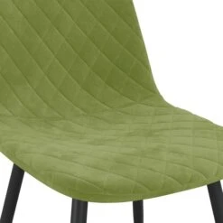 Chaise Pieds Métal Noir Et Assise Velours Vert Clair Skyla - Lot De 2 -Chaise Soldes Magasin chaise pieds metal noir et assise velours vert clair skyla lot de 2 3666722297578 1016042