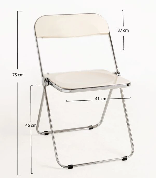 Chaise Pliante Blanche Marta - Lot De 2 2 Chaise Pliante Blanche Marta - Lot De 2 – Image 2