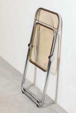 Chaise Pliante Métal Chromé Et Polycarbonate Beige Transparent Pixel -Chaise Soldes Magasin chaise pliante metal chrome et polycarbonate beige transparent pixel 1321610