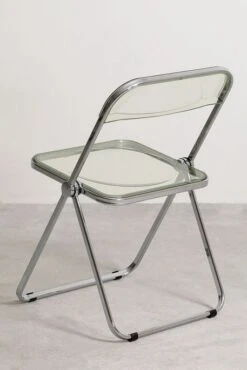Chaise Soldes Magasin -Chaise Soldes Magasin chaise pliante metal chrome et polycarbonate vert transparent pixel 1321618