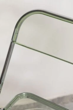 Chaise Pliante Métal Chromé Et Polycarbonate Vert Transparent Pixel -Chaise Soldes Magasin chaise pliante metal chrome et polycarbonate vert transparent pixel 1321621