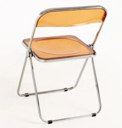 Chaise Pliante Orange Marta - Lot De 2 -Chaise Soldes Magasin chaise pliante orange marta lot de 2 3666722856744 1450009