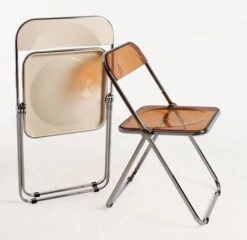 Chaise Pliante Orange Marta - Lot De 2 -Chaise Soldes Magasin chaise pliante orange marta lot de 2 3666722856744 1450010