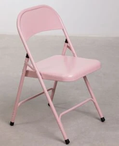Chaise Pliante Rose Brillant Klea - Lot De 2