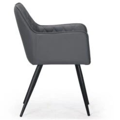 Chaises Matelassé Simili Gris Vack - Lot De 2 10 Chaises Matelassé Simili Gris Vack - Lot De 2 -Chaise Soldes Magasin chaises matelasse simili gris vack lot de 2 3327480030790 211359