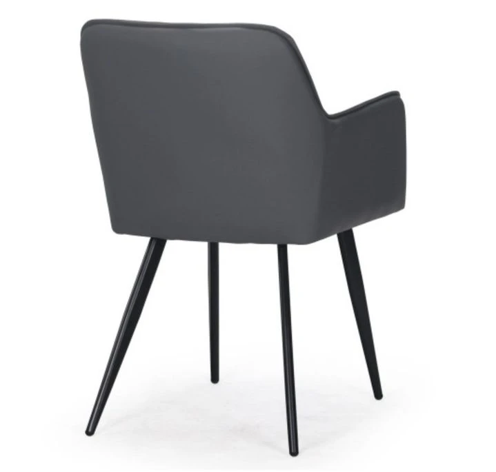 Chaises Matelassé Simili Gris Vack - Lot De 2 6 Chaises Matelassé Simili Gris Vack - Lot De 2 – Image 6