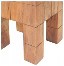 Tabouret Bas Carré Bois Massif Recyclé Clair Aquadi -Chaise Soldes Magasin tabouret bas carre bois massif recycle clair aquadi 3666722583749 251970