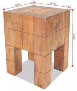 Tabouret Bas Carré Bois Massif Recyclé Clair Aquadi -Chaise Soldes Magasin tabouret bas carre bois massif recycle clair aquadi 3666722583749 251972