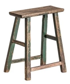 Tabouret Bas Orme Massif Foncé Ahona