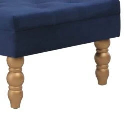 Tabouret Bleu Marine 60x60x36 Cm Velours Karo -Chaise Soldes Magasin tabouret bleu marine 60x60x36 cm velours karo 3666722253802 1086358