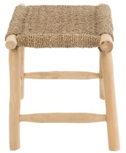 Tabouret Bois Teck Naturel Timoty Assise 45 Cm -Chaise Soldes Magasin tabouret bois teck naturel timoty assise 45 cm 5400924211042 1336928