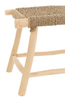 Tabouret Bois Teck Naturel Timoty Assise 45 Cm -Chaise Soldes Magasin tabouret bois teck naturel timoty assise 45 cm 5400924211042 1336929