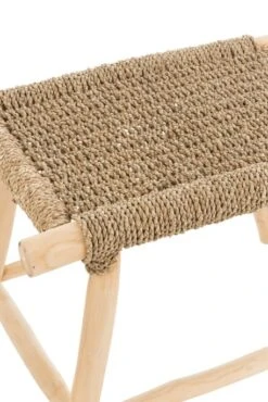 Tabouret Bois Teck Naturel Timoty Assise 45 Cm -Chaise Soldes Magasin tabouret bois teck naturel timoty assise 45 cm 5400924211042 1336930