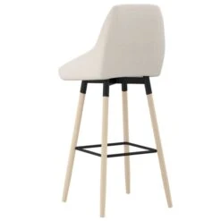 Tabouret De Bar Crème Tissu 3 -Chaise Soldes Magasin tabouret de bar creme tissu 3666722734790 1407652