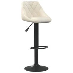 Tabouret De Bar Crème Velours 10