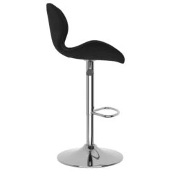 Tabouret De Bar Matelassé Velours Noir Toulipo -Chaise Soldes Magasin tabouret de bar matelasse velours noir toulipo 3666722232777 1120436