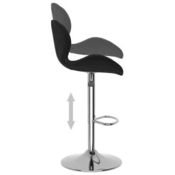 Tabouret De Bar Matelassé Velours Noir Toulipo -Chaise Soldes Magasin tabouret de bar matelasse velours noir toulipo 3666722232777 1120439