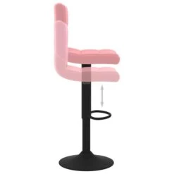 Tabourets De Bar 2 Pcs Rose Velours 3 -Chaise Soldes Magasin tabourets de bar 2 pcs rose velours 8720286526903 978003