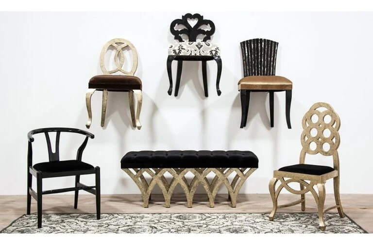 Chaise Soldes Magasin -Chaise Soldes Magasin chaise a manger mindi massif dore et assise velours marron diane 198146 768x495 1